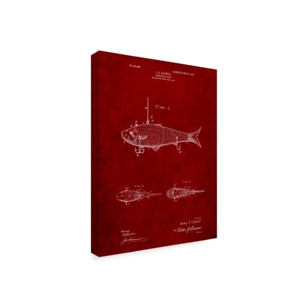 Cole Borders 'Fishing Lure' Canvas Art,14x19